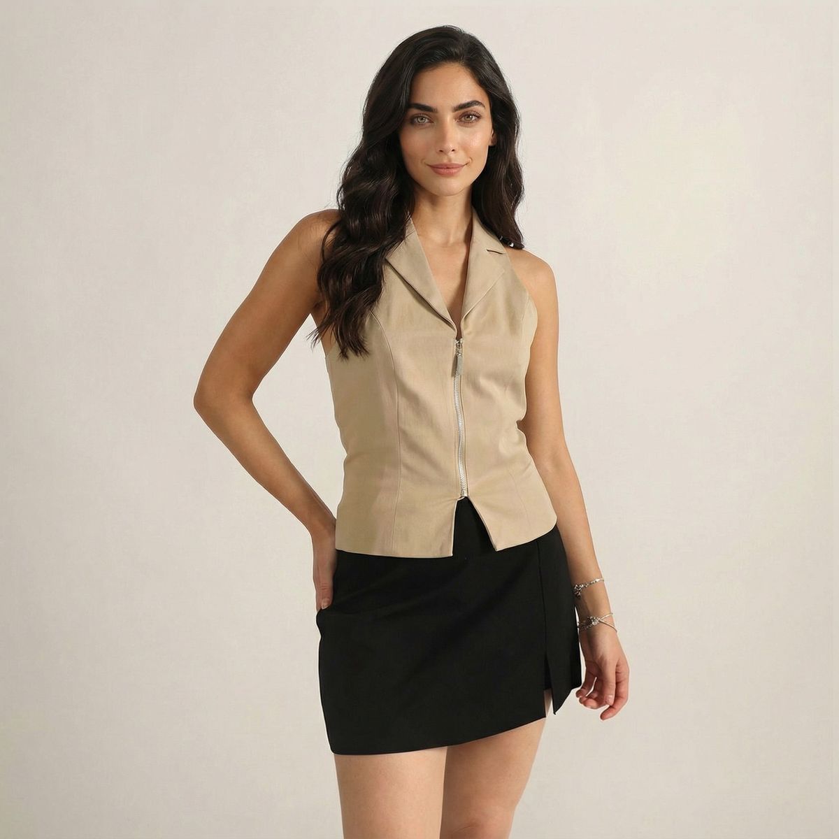 MOSSIMO - Chaleco Halter Mujer Mossimo