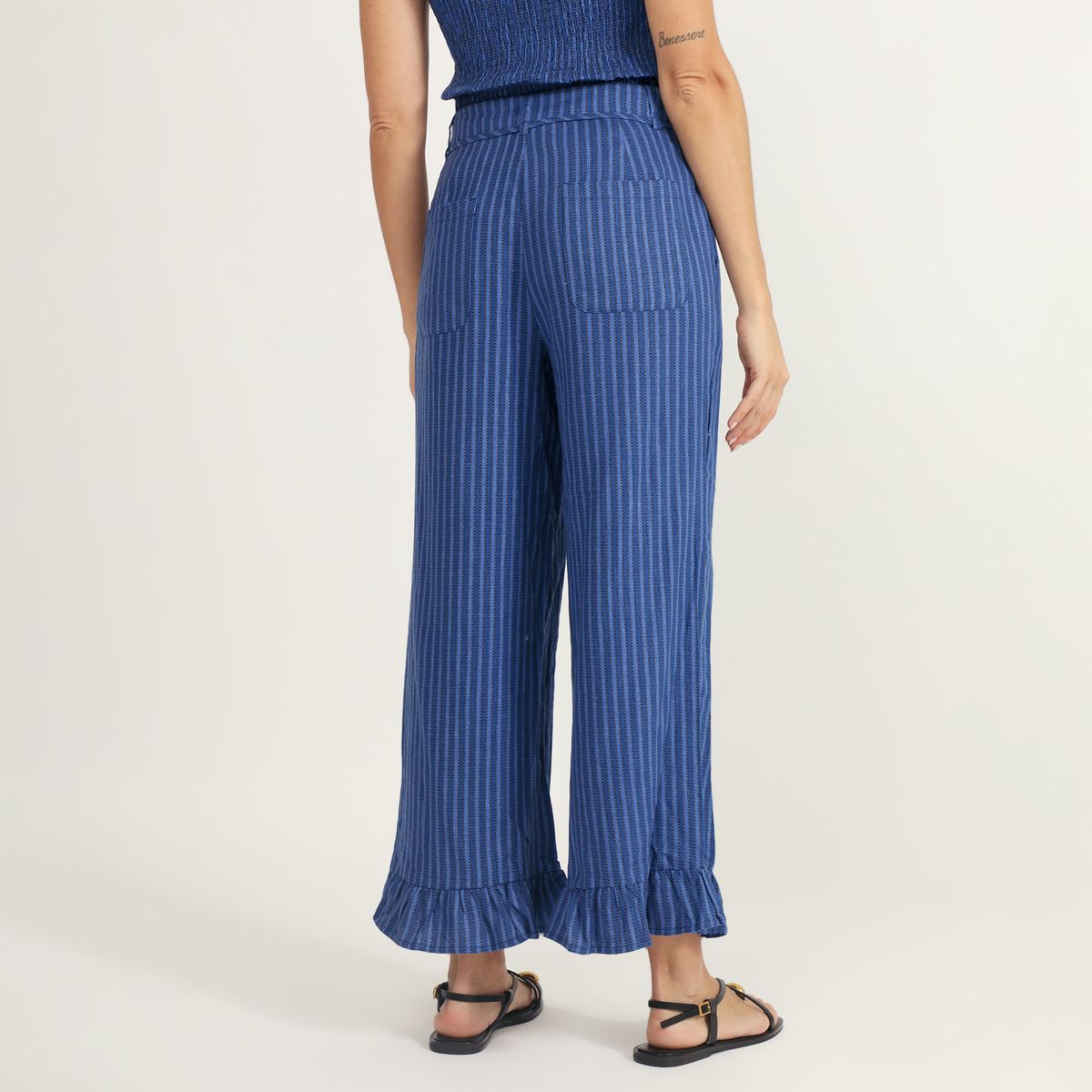 BASEMENT - Pantalón Fluido Mujer Basement