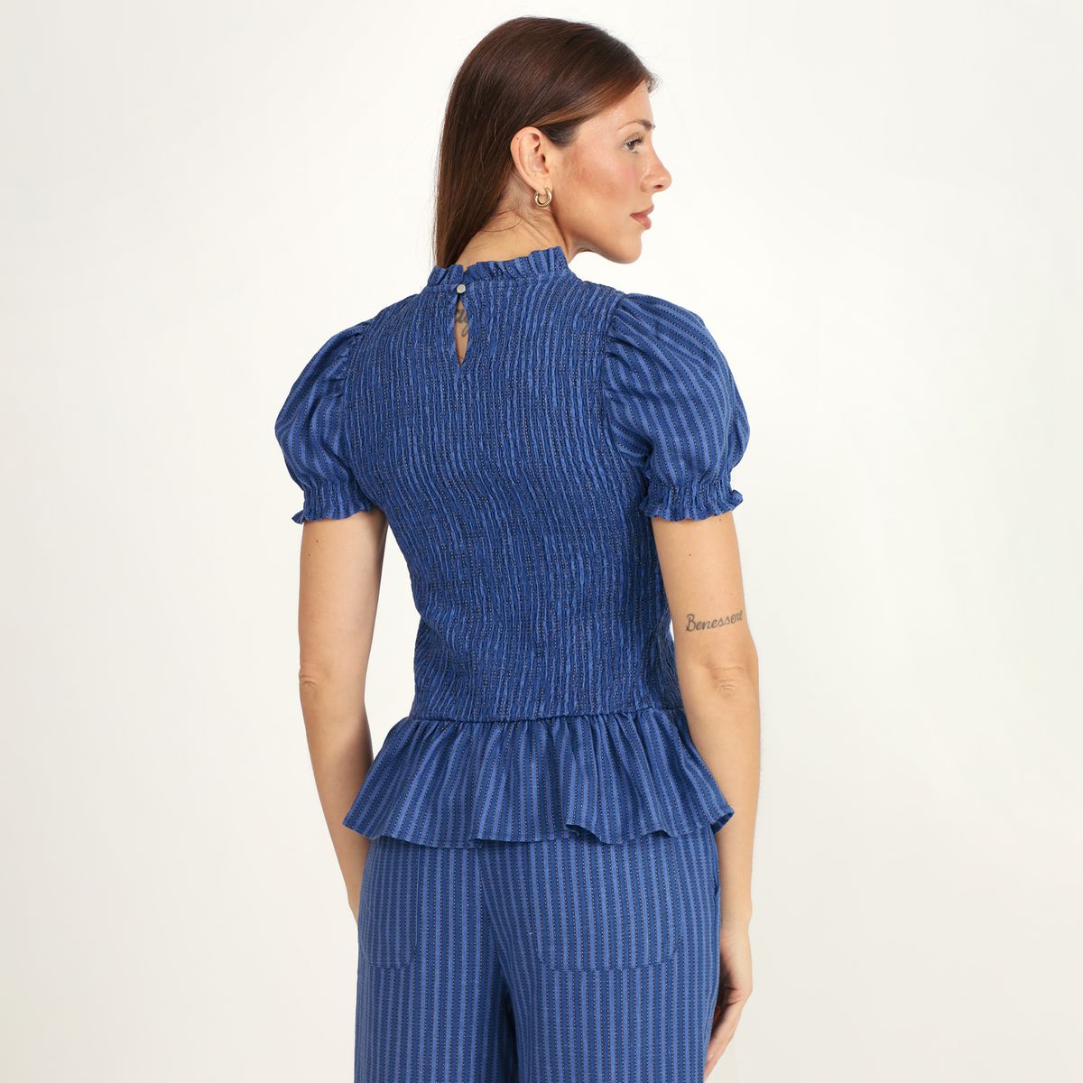 BASEMENT - Blusa Peplum Mujer Basement