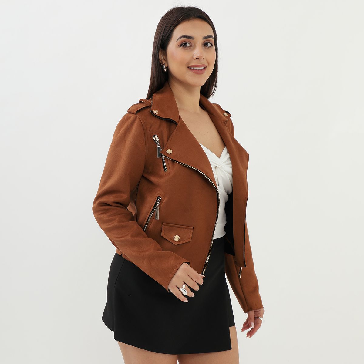 MOSSIMO - Casaca Biker Mujer Mossimo