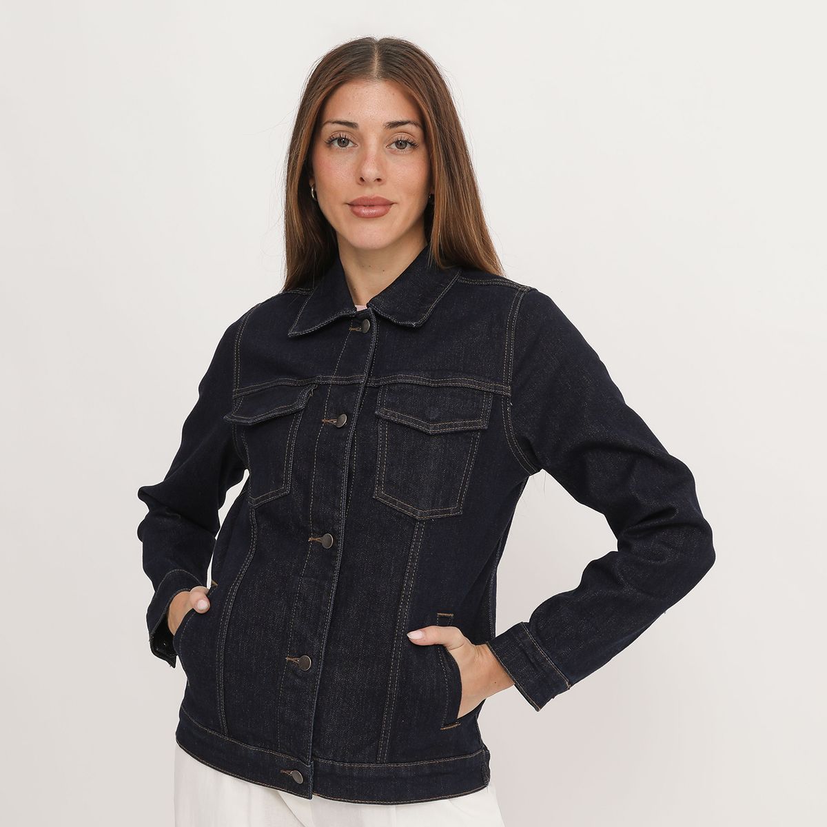 ELLE - Casaca Denim Mujer Elle