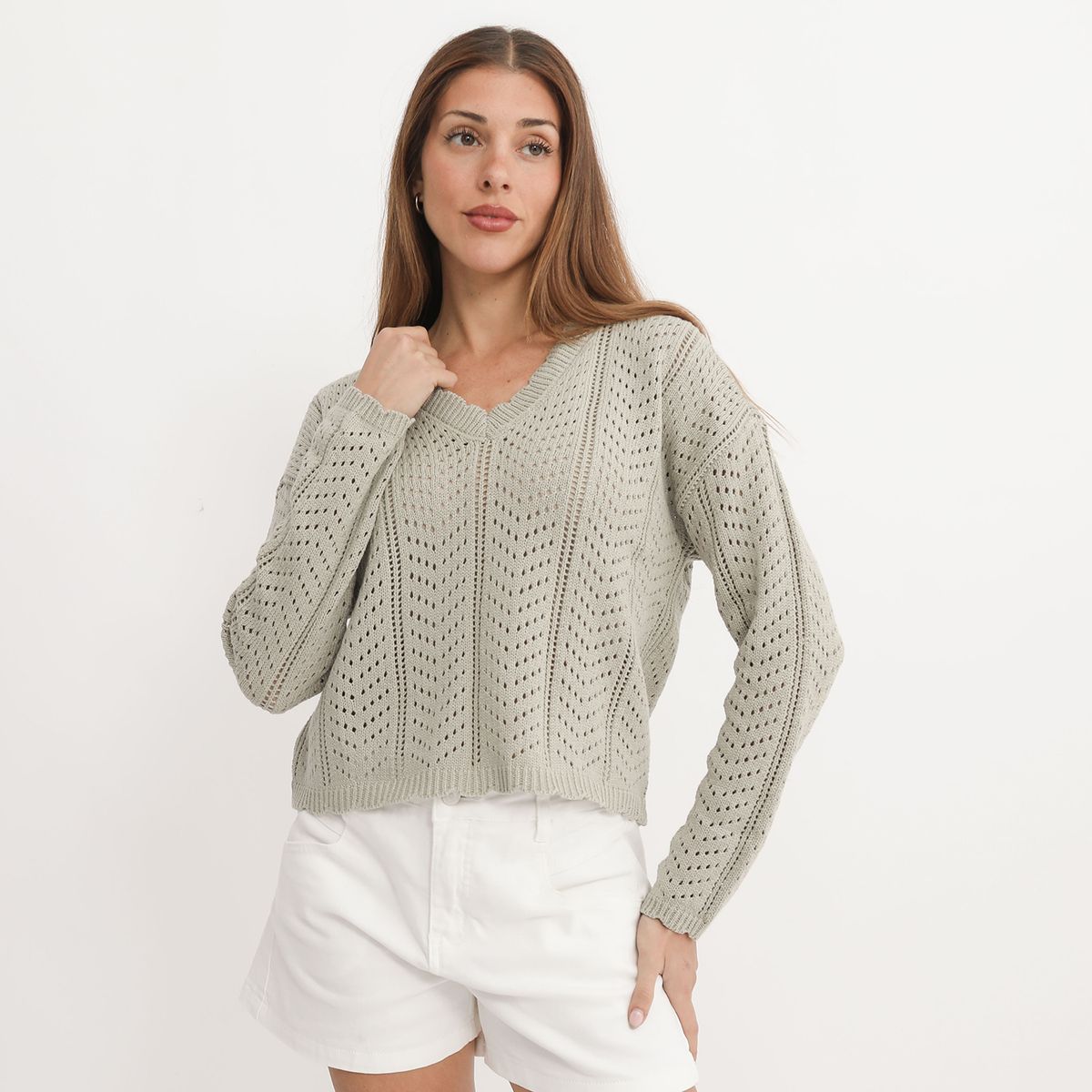 UNIVERSITY CLUB - Chompa Manga Larga Mujer University Club