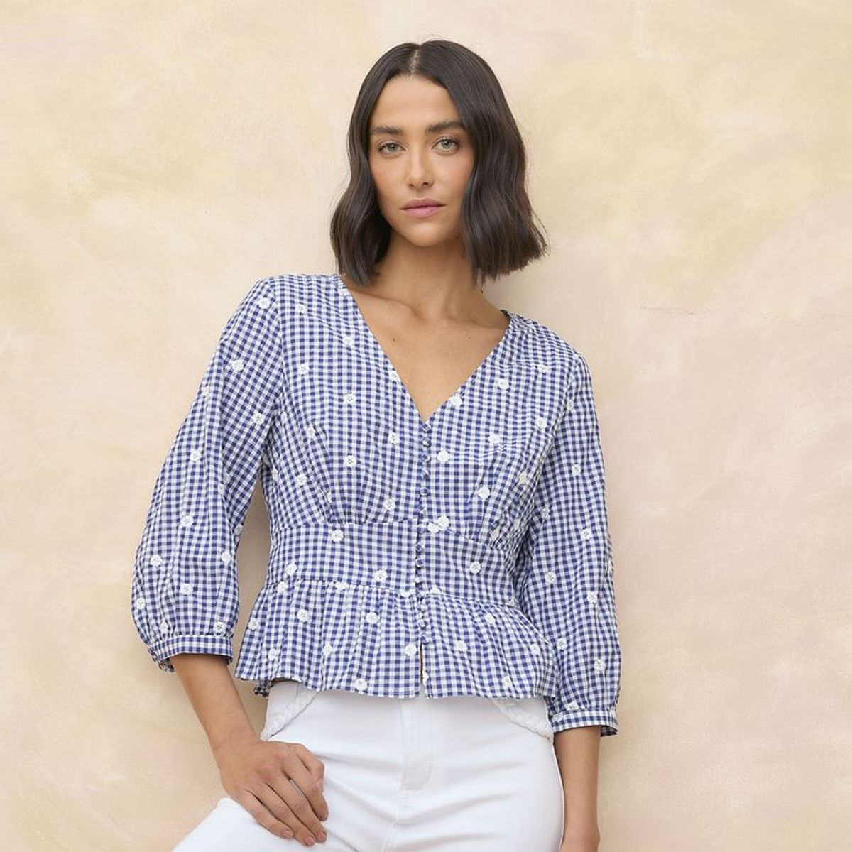 ELLE - Blusa Manga Larga Mujer Elle