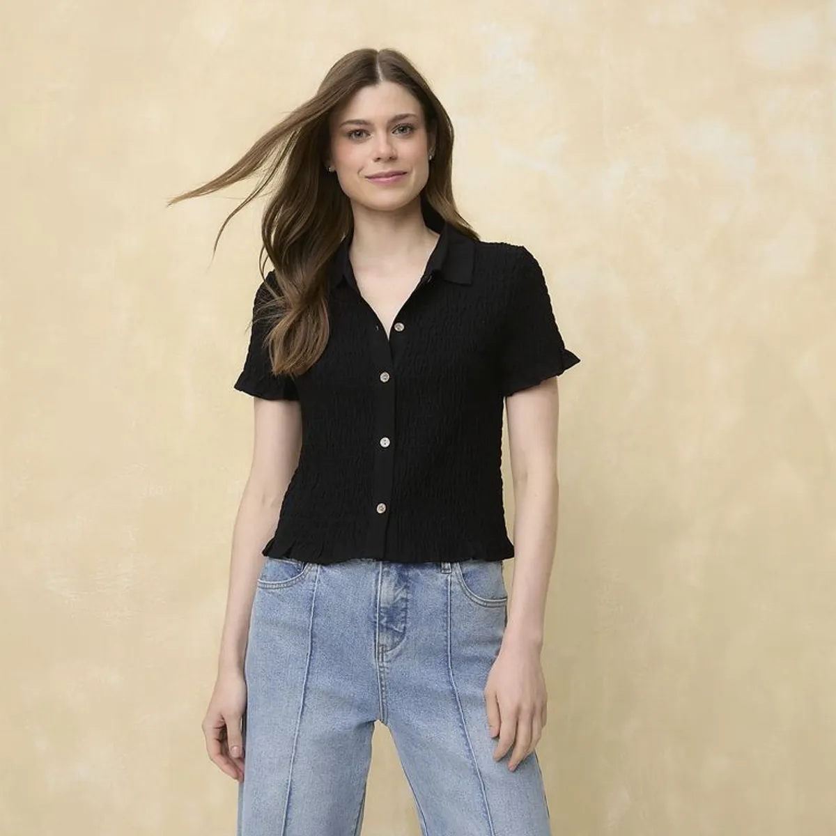 UNIVERSITY CLUB - Blusa Manga Corta Mujer University Club