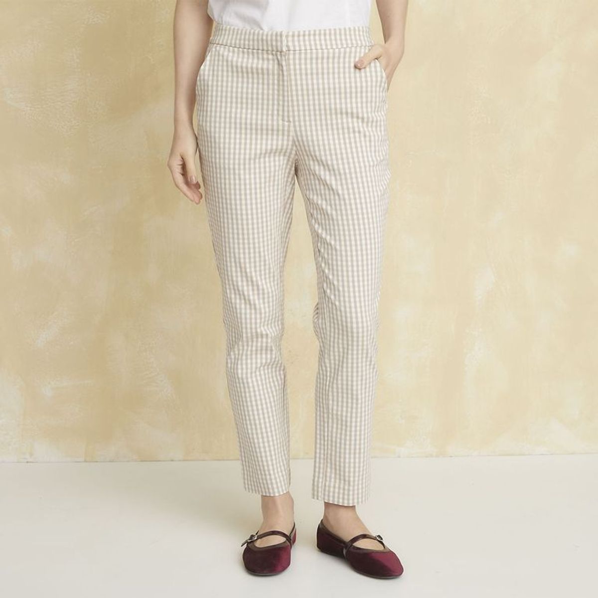 UNIVERSITY CLUB - Pantalón Straight Tiro Alto Mujer University Club