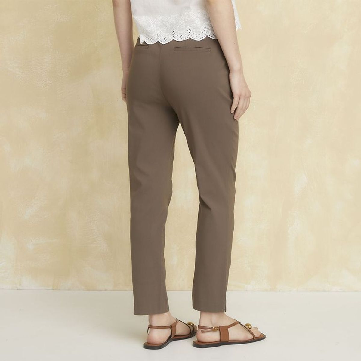 UNIVERSITY CLUB - Pantalón Straight Tiro Alto Mujer University Club