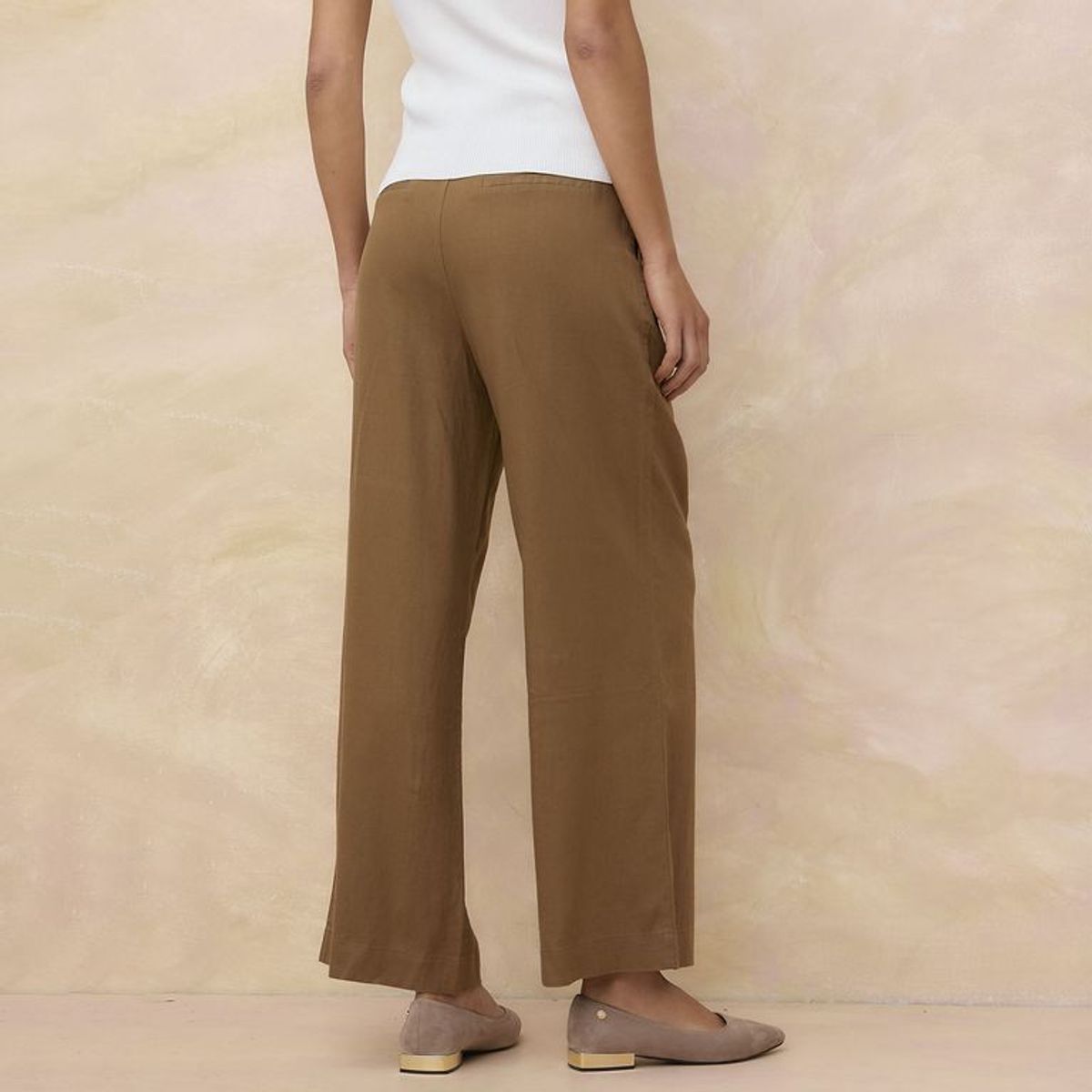 ELLE - Pantalón Fluido Mujer Elle