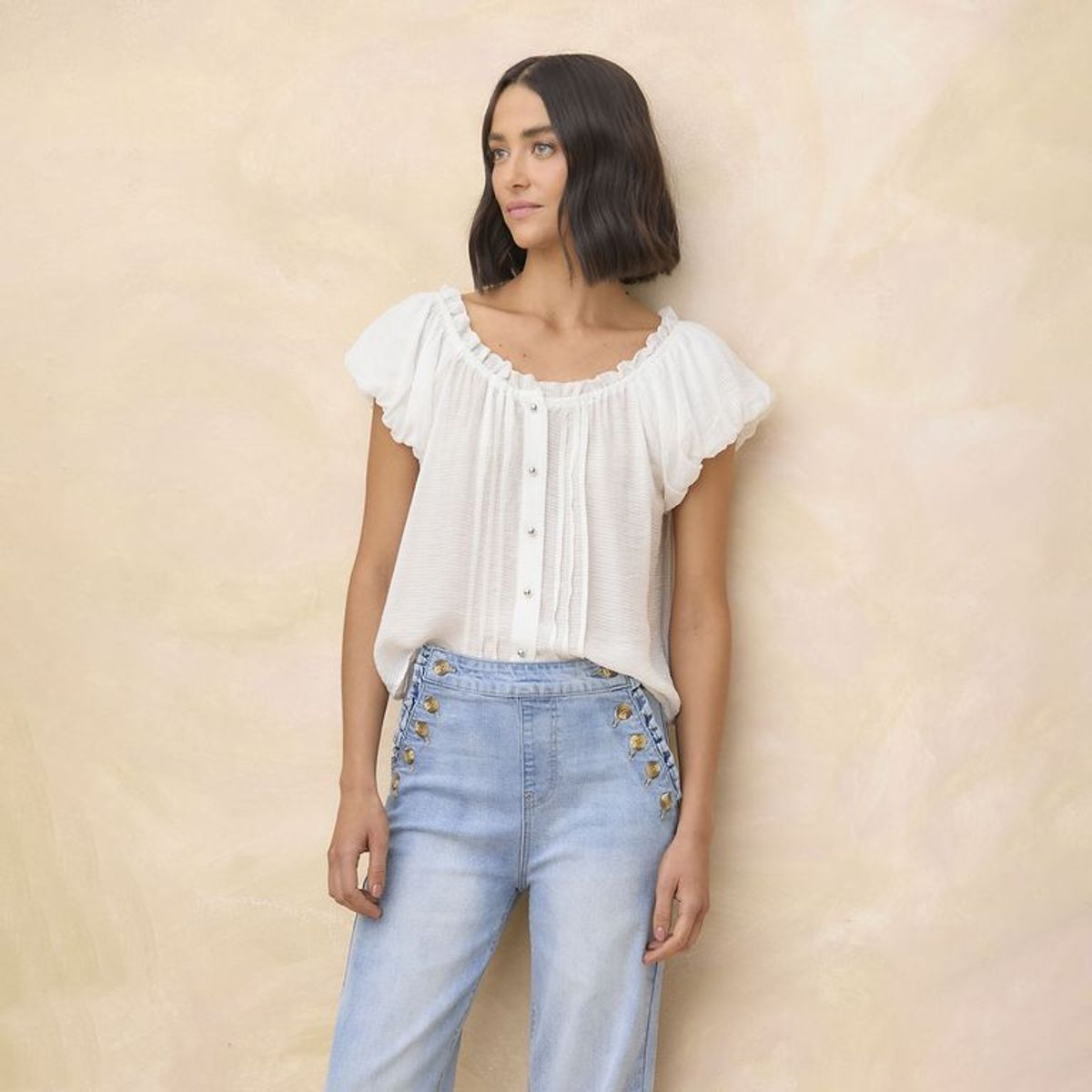 ELLE - Blusa Casual Mujer Elle