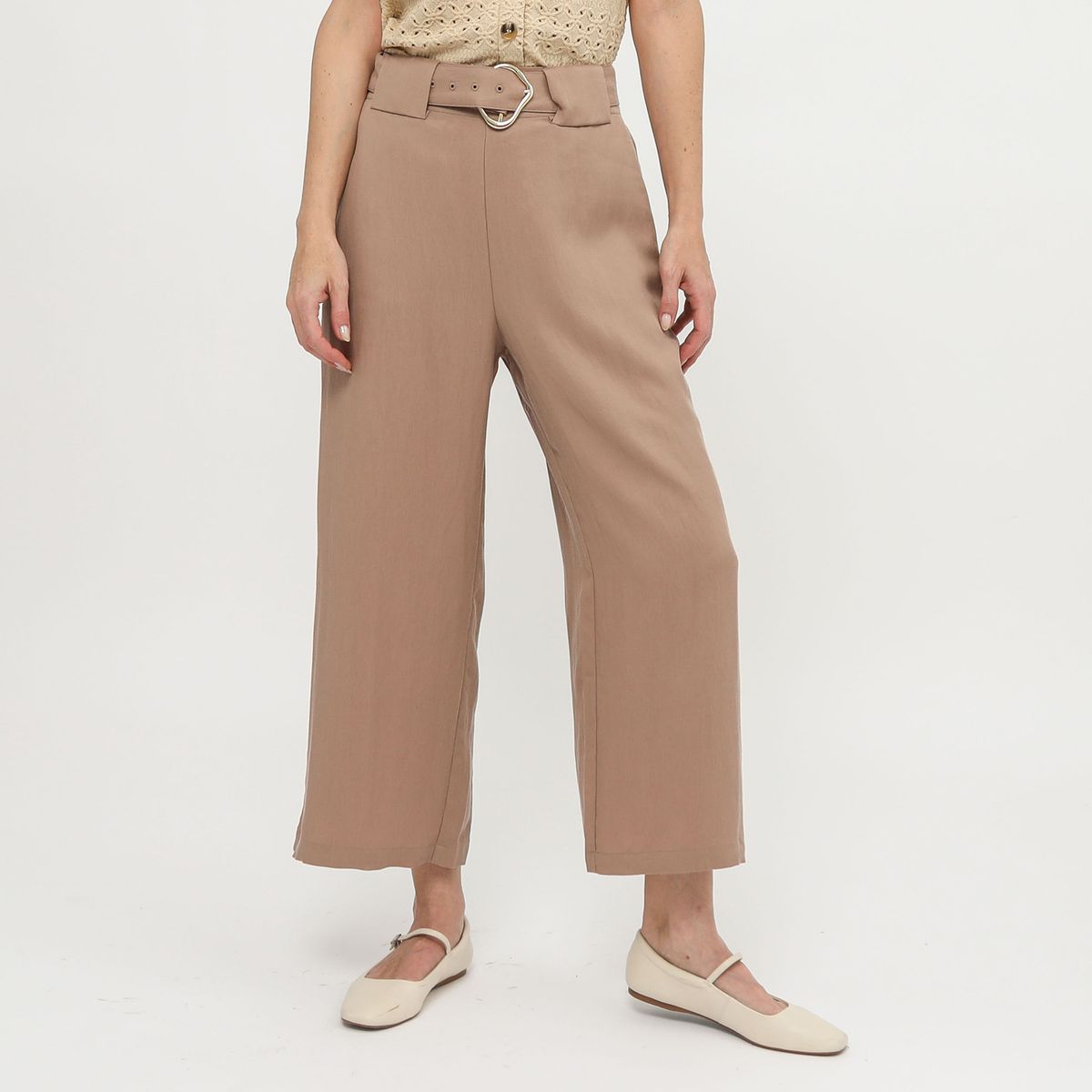 APOLOGY - Pantalón Fluido Tiro Alto Mujer Apology