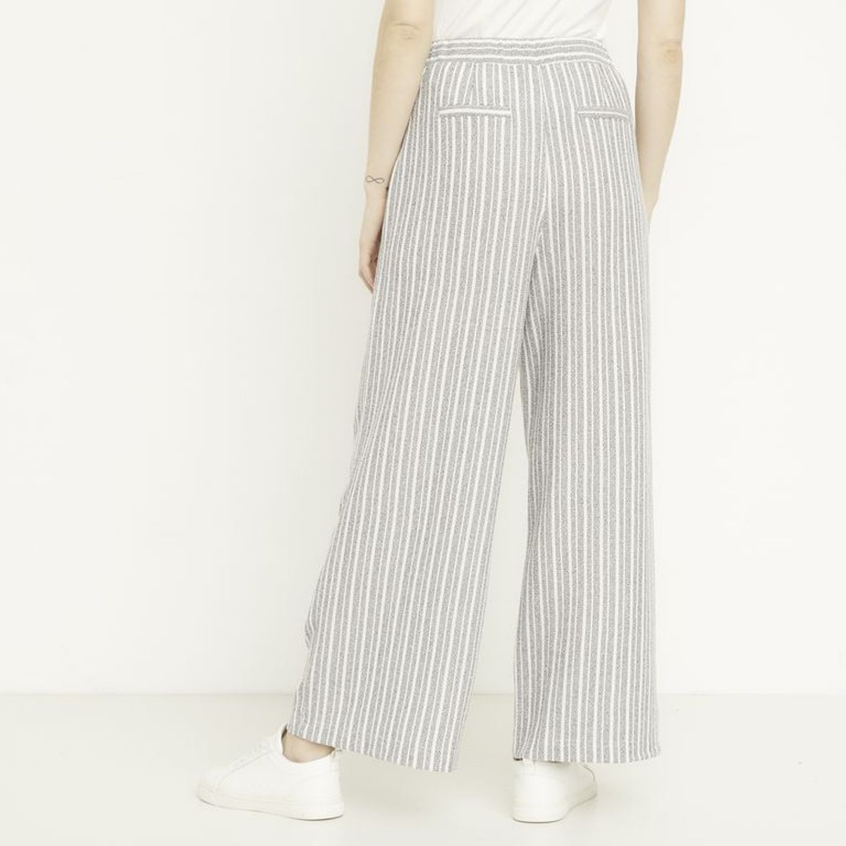 NEWPORT - Pantalón Fluido Tiro Alto Mujer Newport