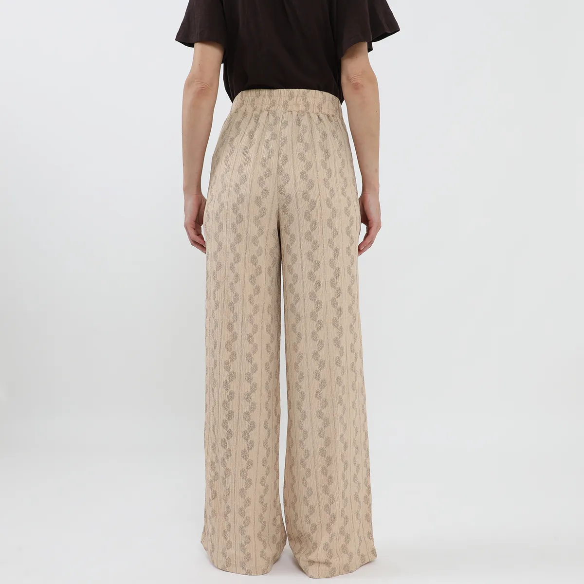 NEWPORT - Pantalón Fluido Tiro Alto Mujer Newport