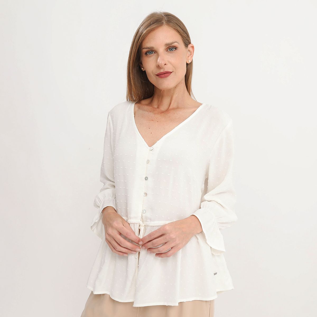 NEWPORT - Blusa Manga Larga Mujer Newport