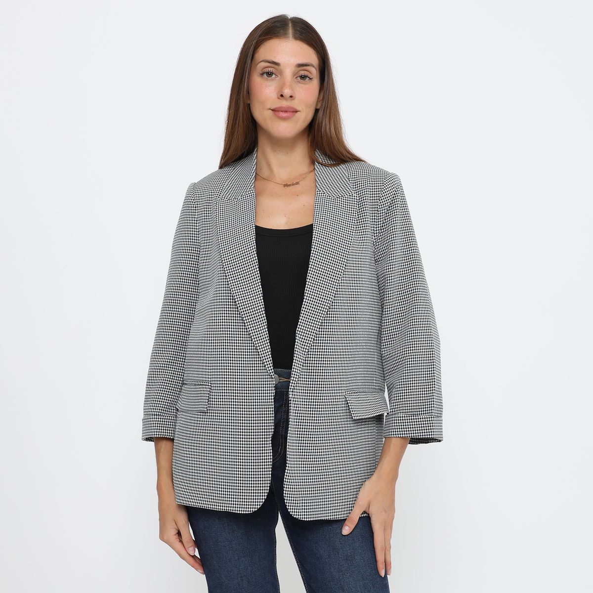 UNIVERSITY CLUB - BLAZER CR CREAM VICHY S