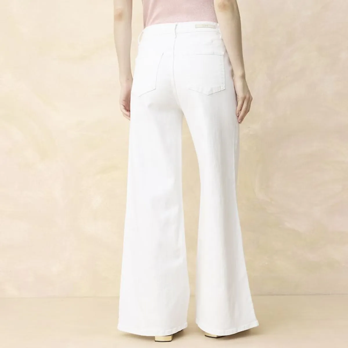 ELLE - Jean Wide Leg Tiro Medio Mujer Elle
