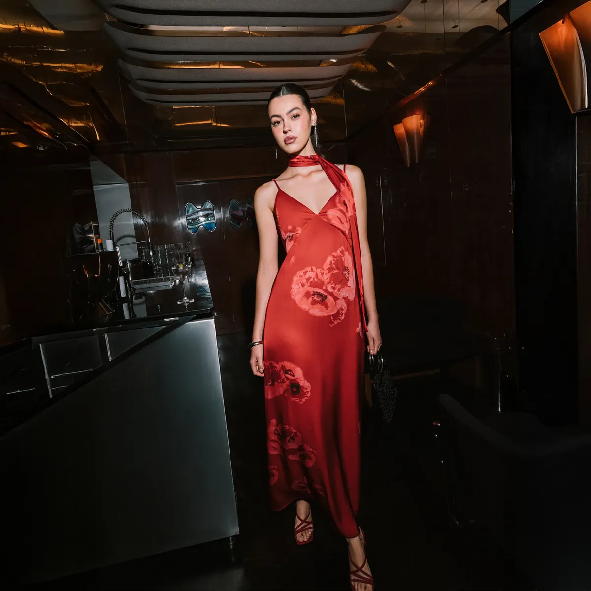 BASEMENT - Vestido Largo Mujer Basement