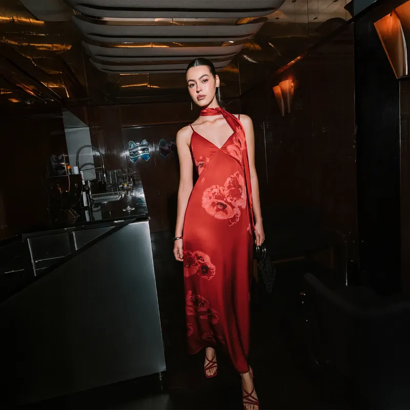 BASEMENT - Vestido Largo Mujer Basement