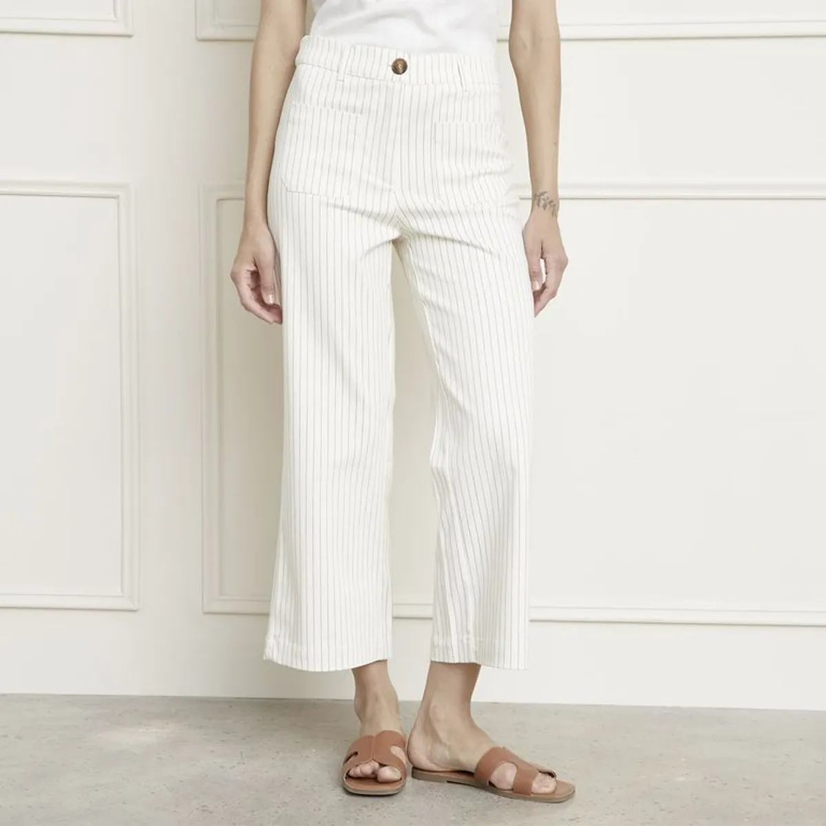 BASEMENT - Pantalón Fluido Mujer Basement