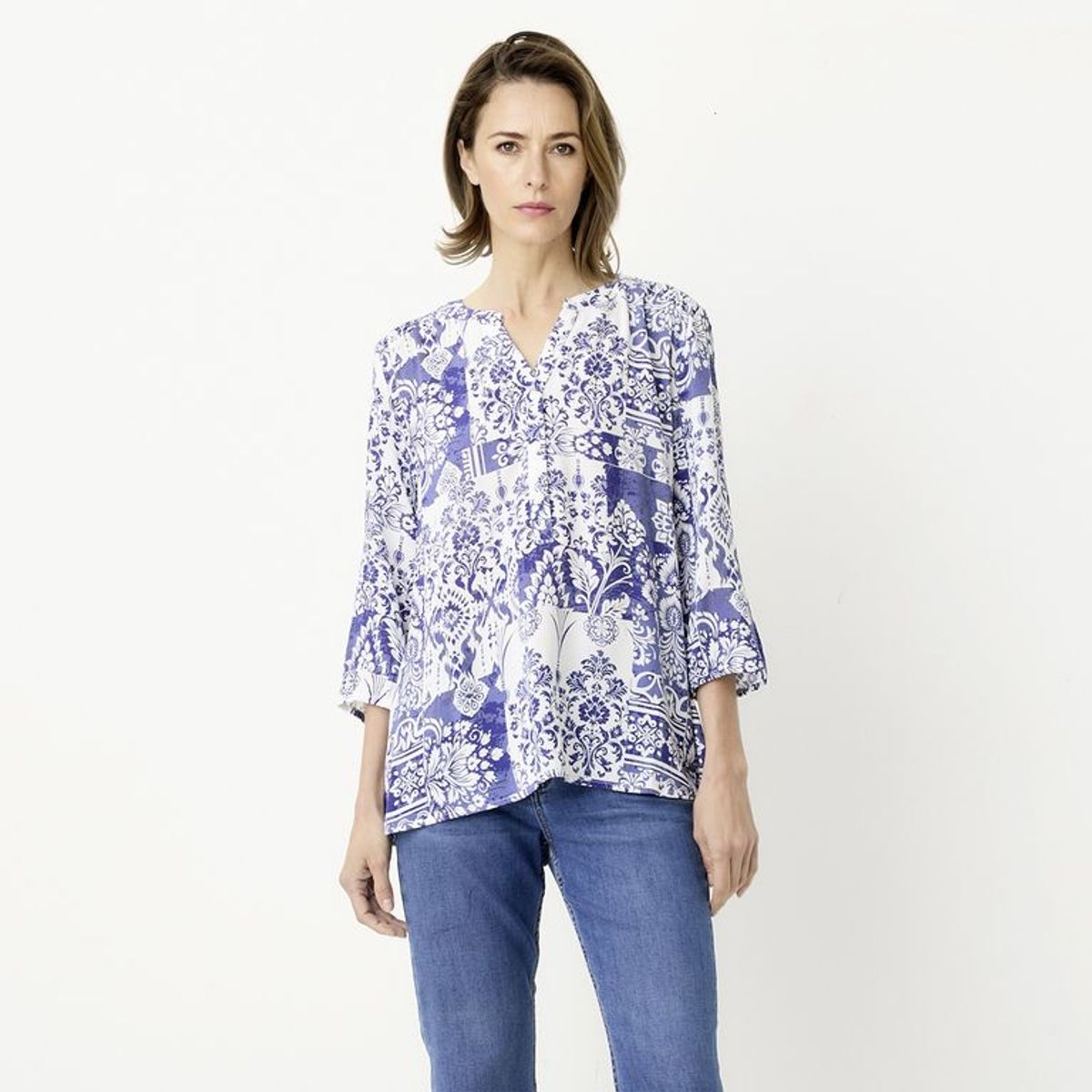 NEWPORT - Blusa Manga 3/4 Mujer Newport