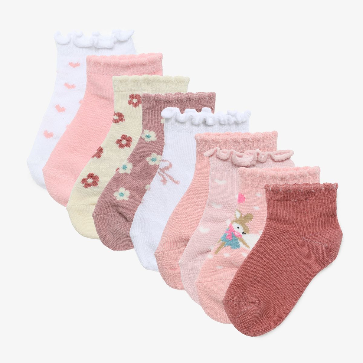 YAMP - Media Bebe Niño Niña Pack X9 Algodón Yamp