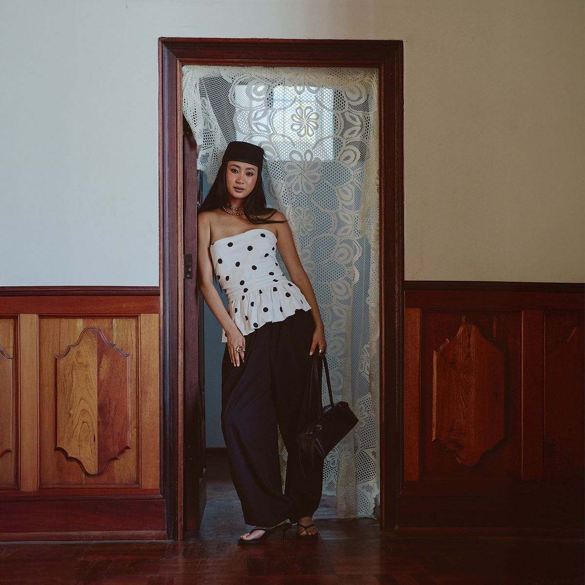 SYBILLA - Pantalón Bombacho Tiro Alto Mujer Sybilla