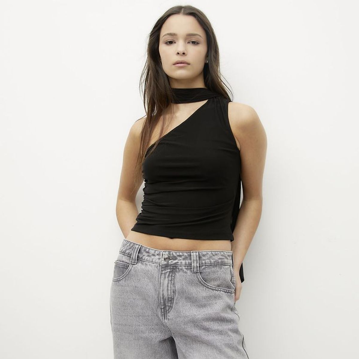 SYBILLA - Top Asimétrico Mujer Sybilla