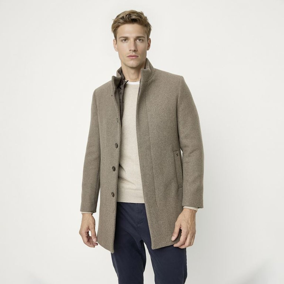 WOLF&HANK - Abrigo Casual Manga larga Hombre Wolf&Hank