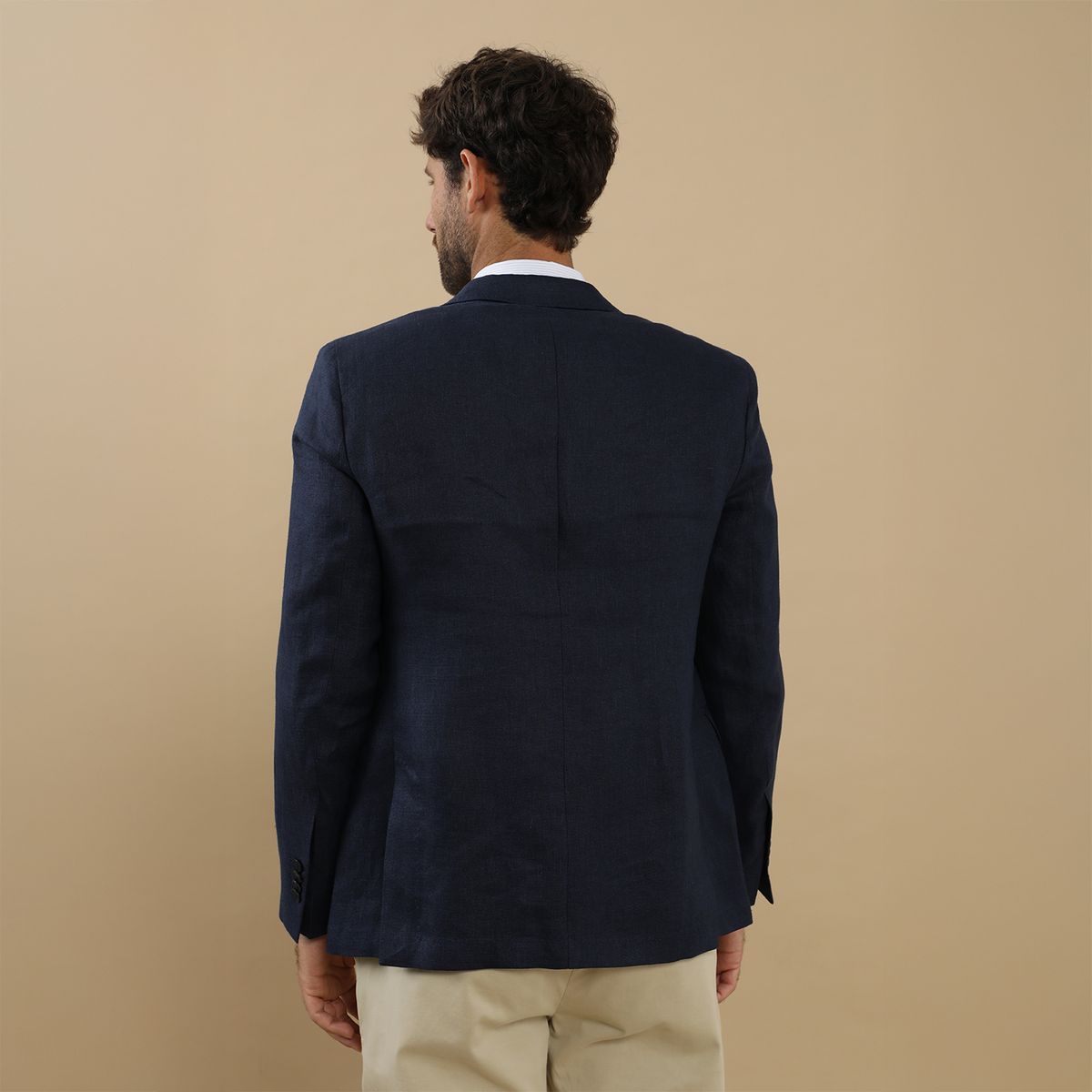 WOLF&HANK - Saco 100% Lino Regular Fit Hombre Wolf&hank