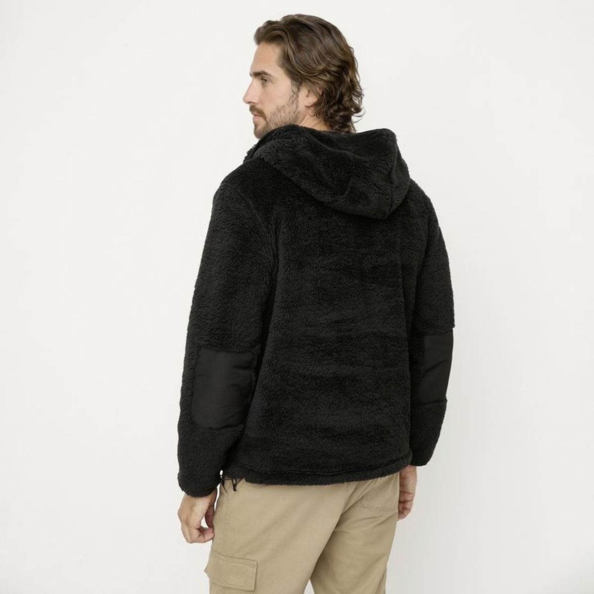 MOUNTAIN GEAR - Chompa Polar Sherpa Half Zipper Deportiva Outdoor Hombre Mountain Gear