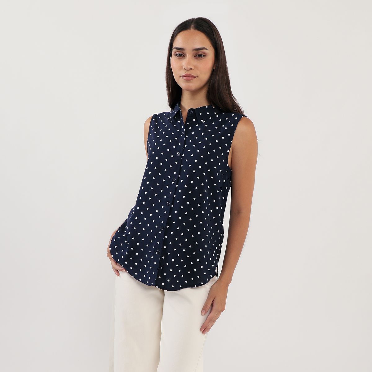 SYBILLA - Blusa Sin Mangas Mujer Sybilla