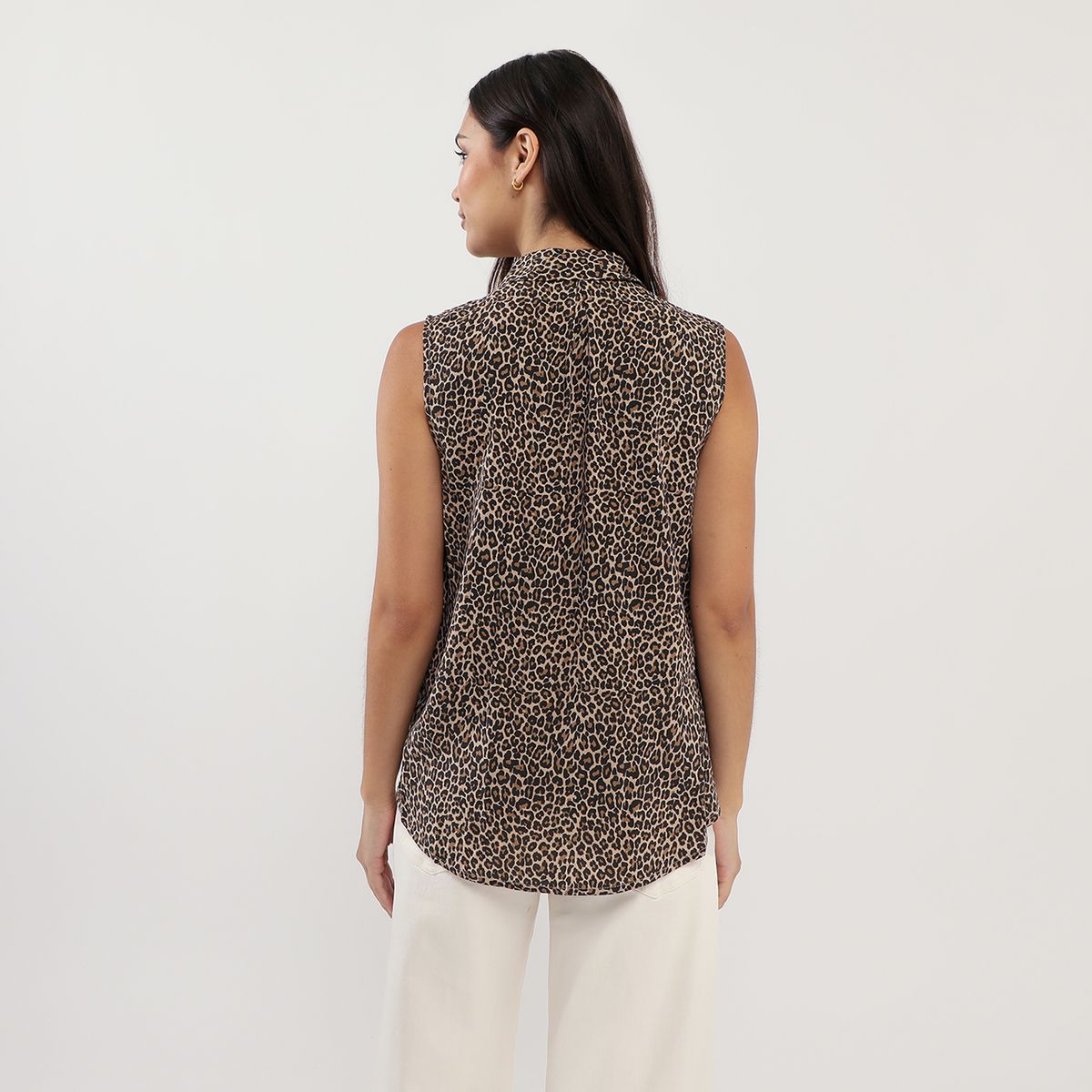 SYBILLA - Blusa Sin Mangas Mujer Sybilla