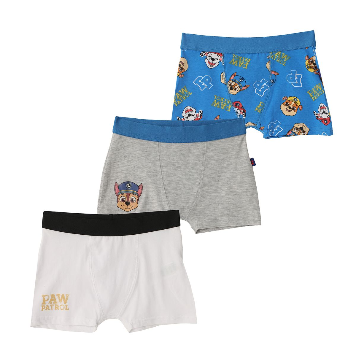 PAW PATROL - Calzoncillo Niño Pack X3 Algodón Paw Patrol
