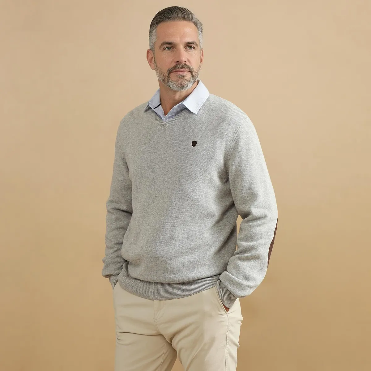 CHRISTIAN LACROIX - Chompa 100% Algodón Casual Hombre Christian Lacroix