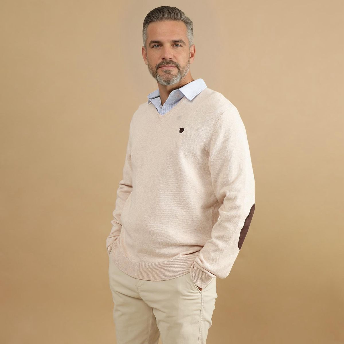 CHRISTIAN LACROIX - Chompa 100% Algodón Casual Hombre Christian Lacroix