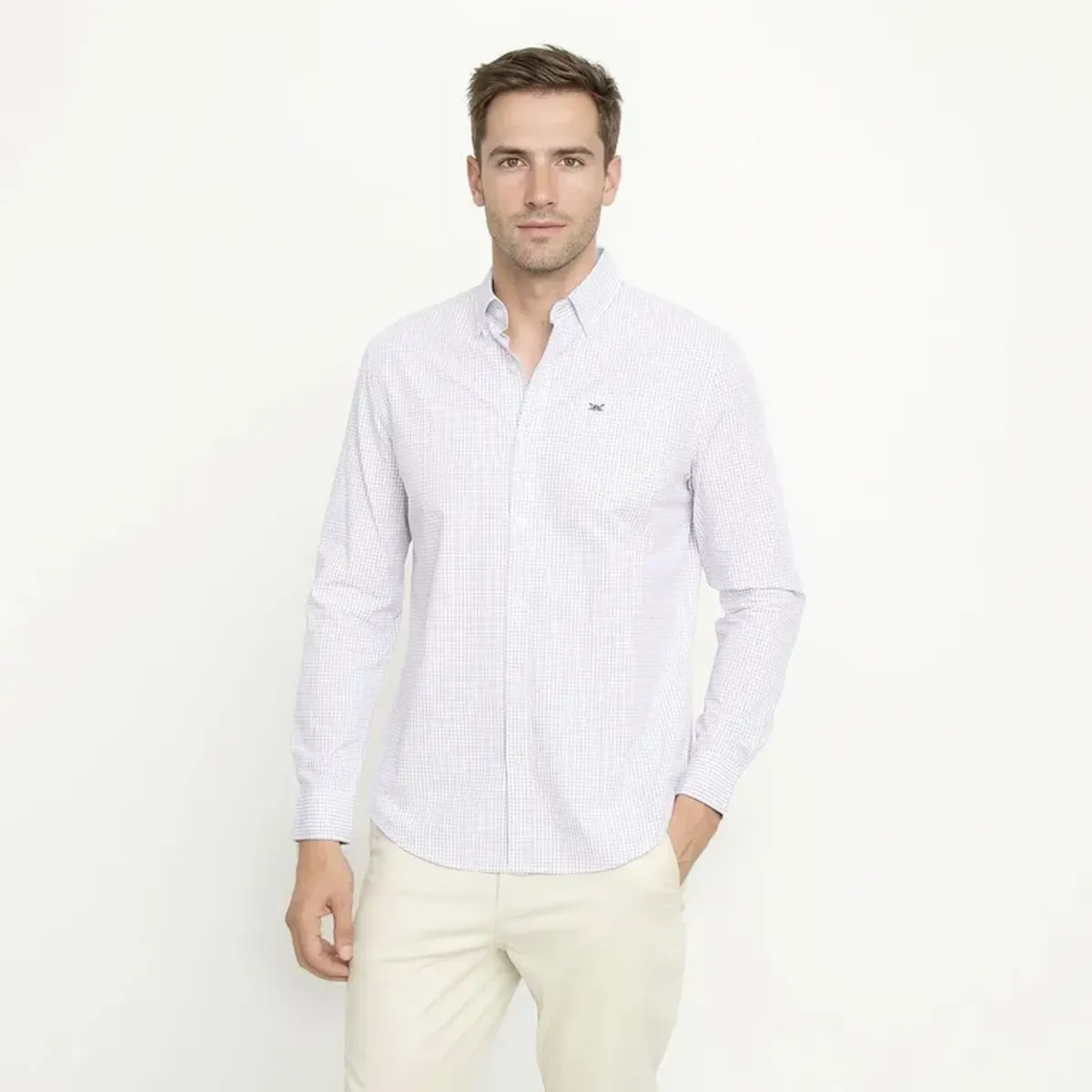 UNIVERSITY CLUB - Camisa 100% Algodón Casual Hombre University Club