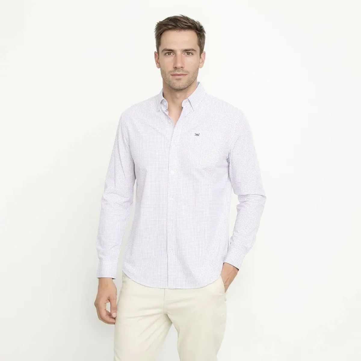 UNIVERSITY CLUB - Camisa 100% Algodón Casual Hombre University Club
