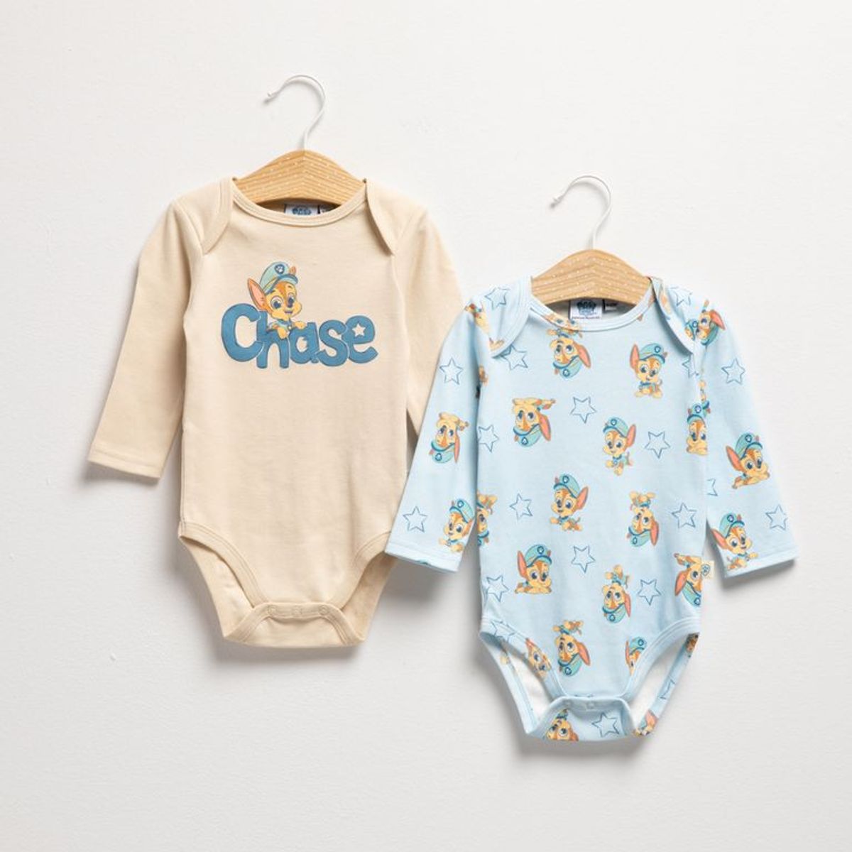 PAW PATROL - Body Bebé Niño Pack X2 Algodón Paw Patrol