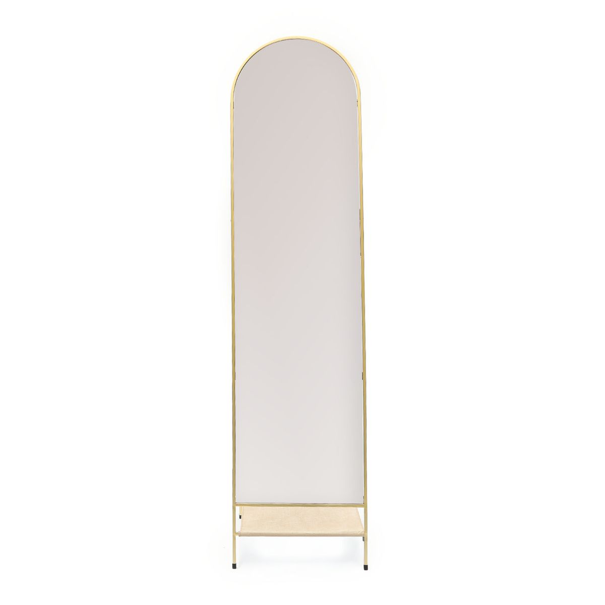 BASEMENT HOME - Espejo Pie Arco Dorado Cuerpo Completo 42x170cm