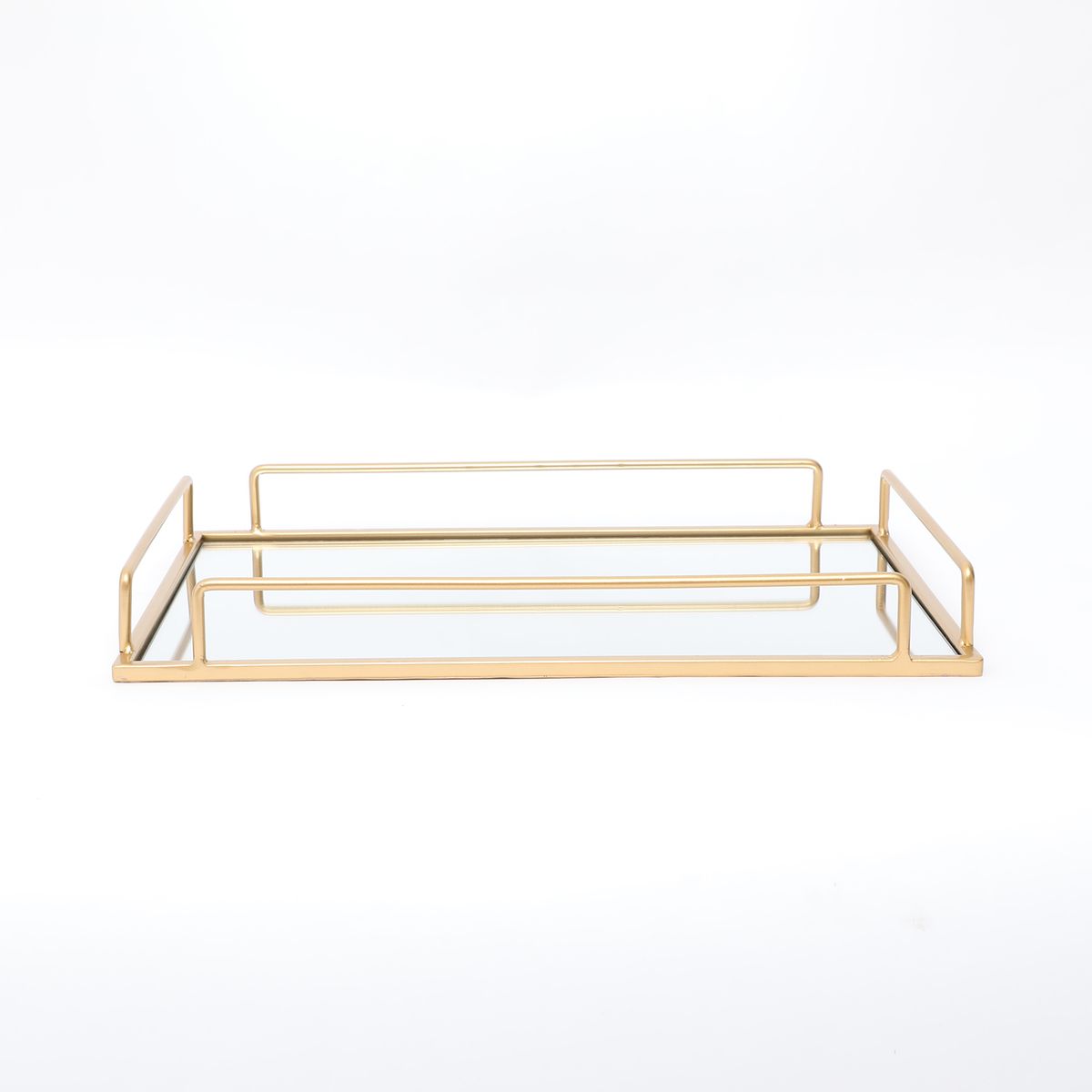 BASEMENT HOME - Bandeja Decorativa Dorada 40x26x4cm