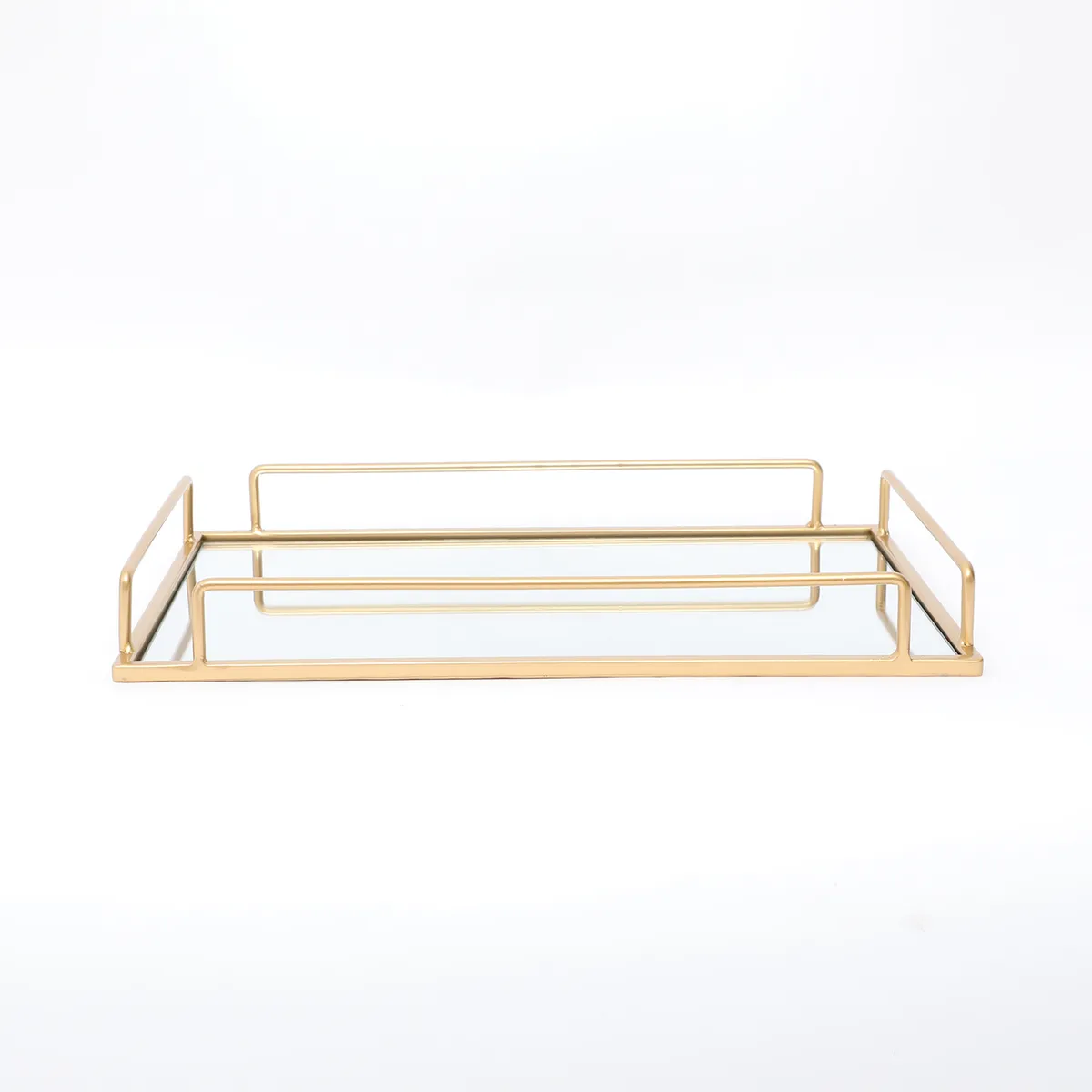 BASEMENT HOME - Bandeja Decorativa Dorada 40x26x4cm