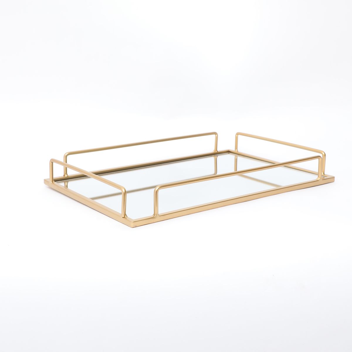 BASEMENT HOME - Bandeja Decorativa Dorada 40x26x4cm