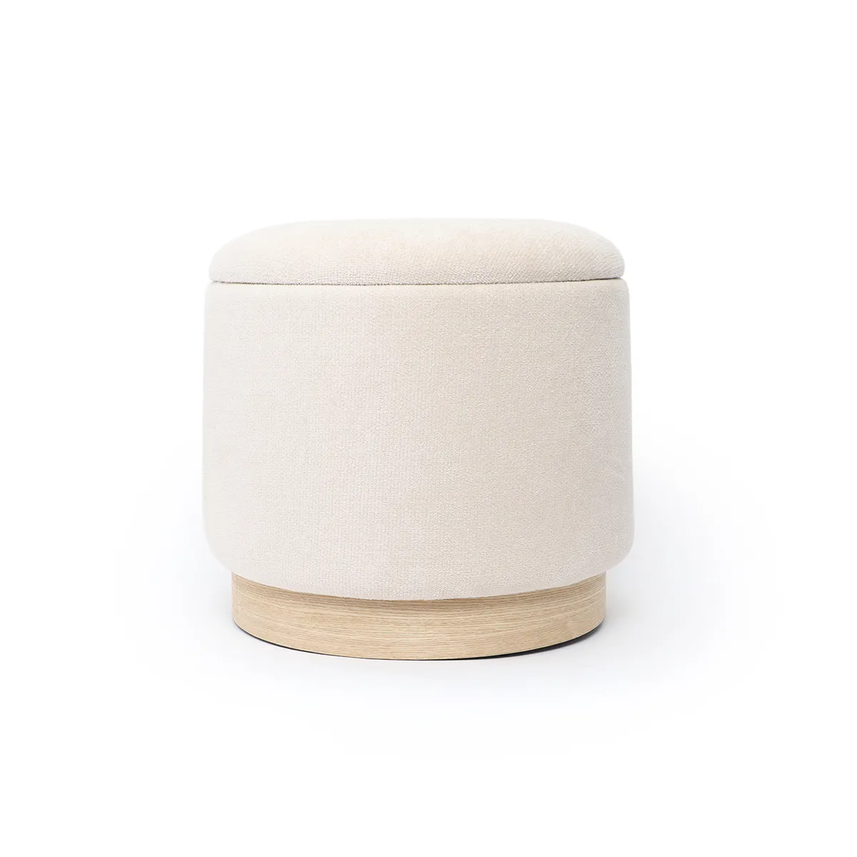 BASEMENT HOME - Puf Redondo Beige 46cm