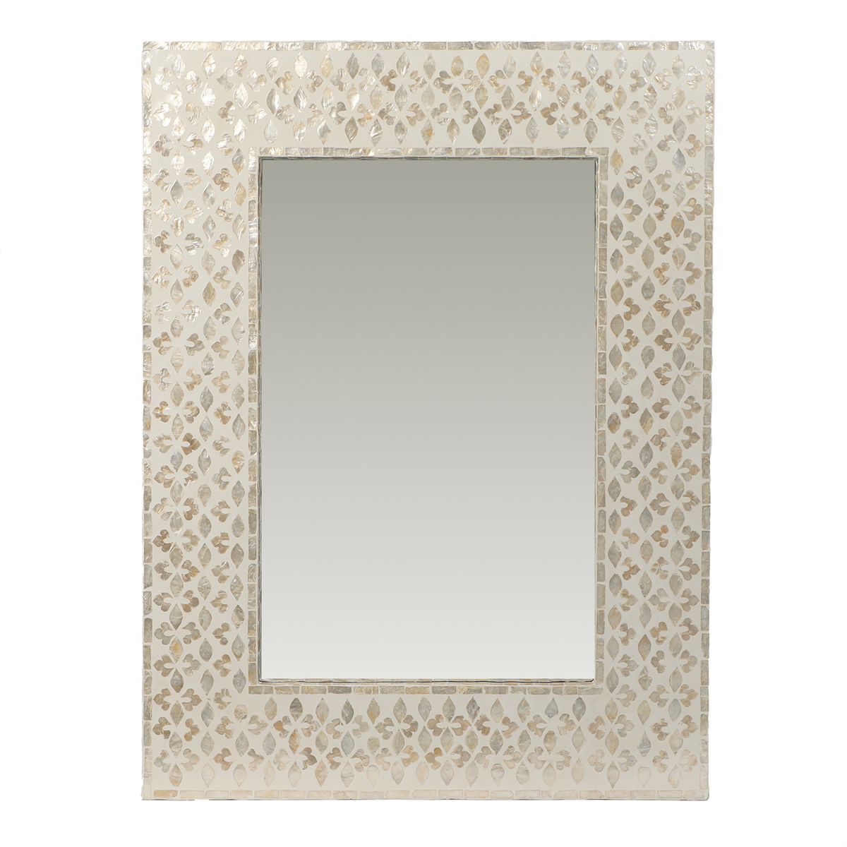 BASEMENT HOME - Espejo Rectangular Capiz 80x60cm