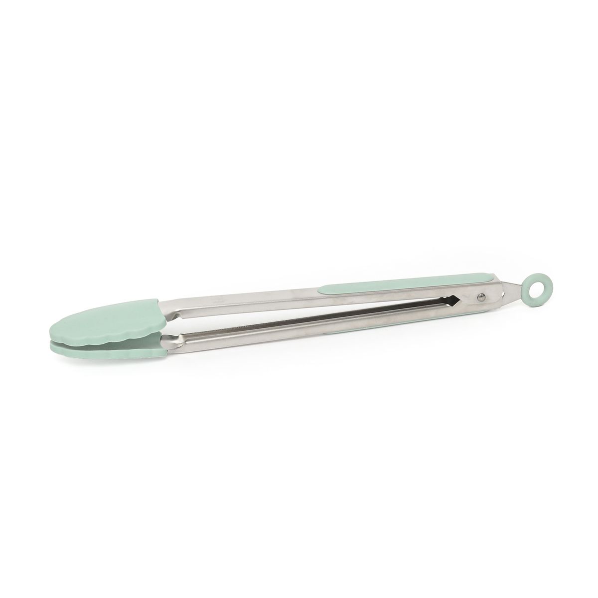 MICA - Pinza Acero y Silicona Menta