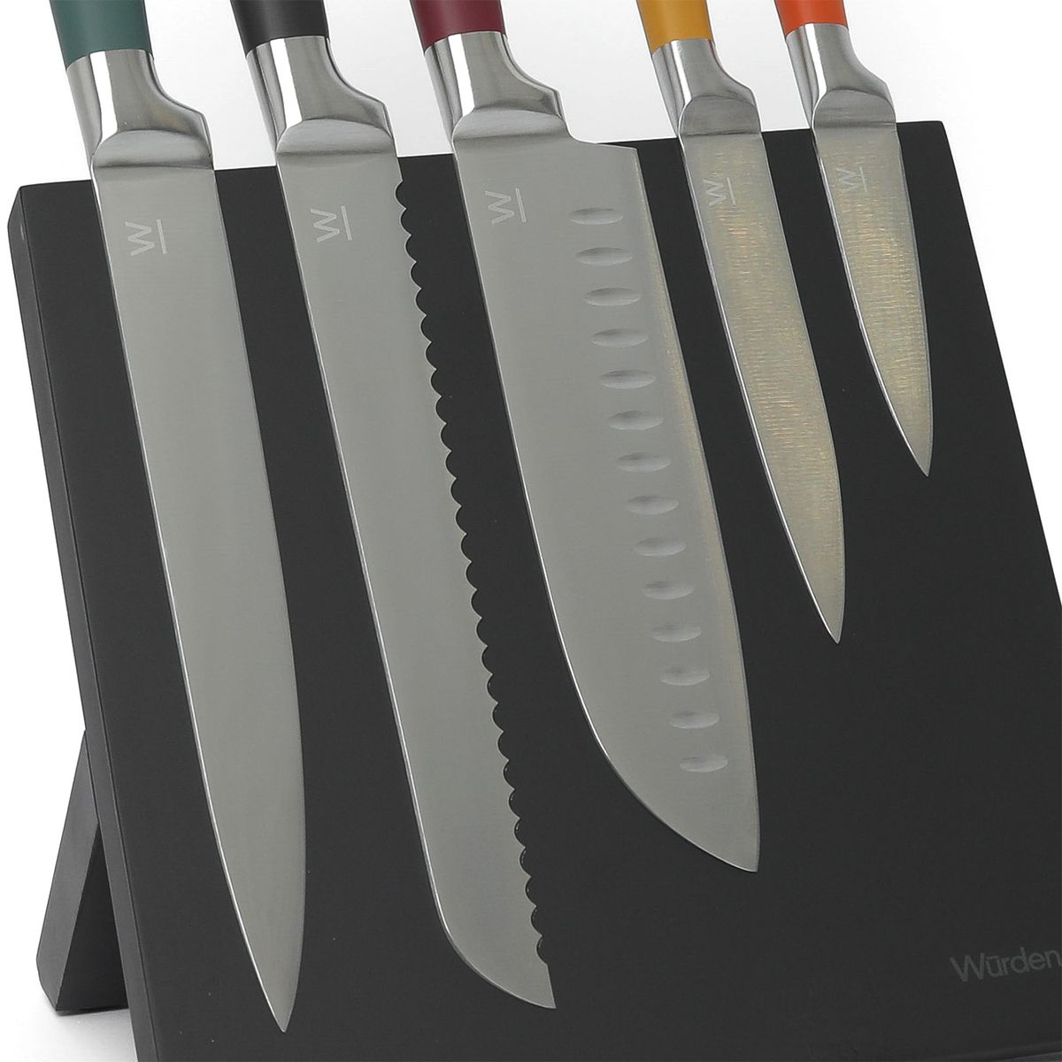 WURDEN - Taco Magnético de Cuchillos 5 Piezas Chef