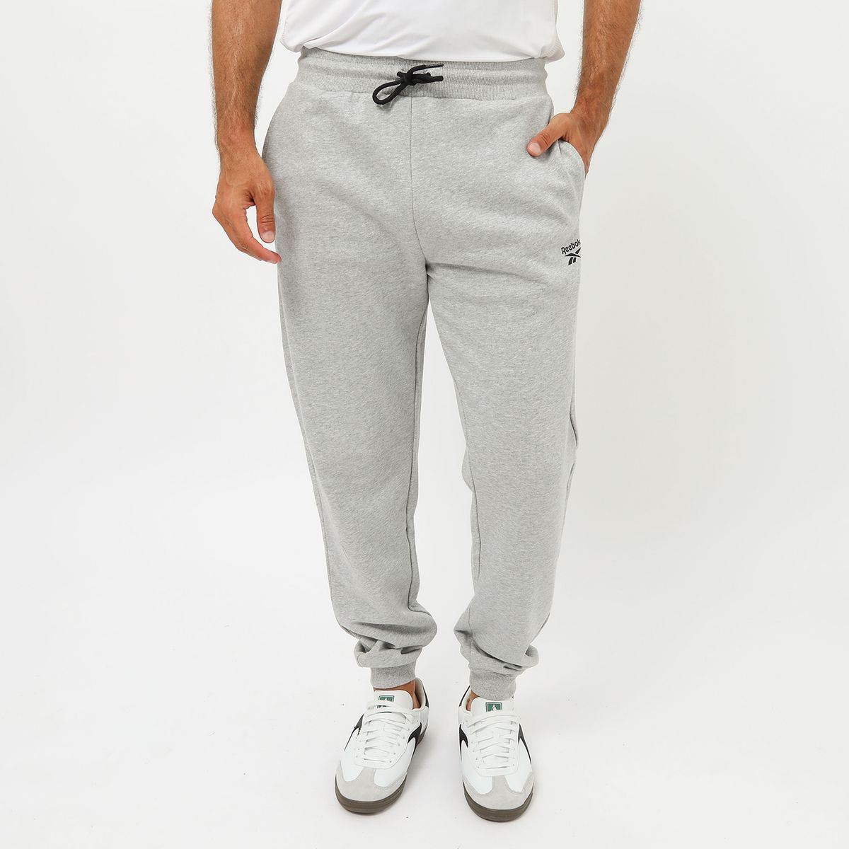 REEBOK - Pantalón 100% Algodón Deportivo Hombre Reebok