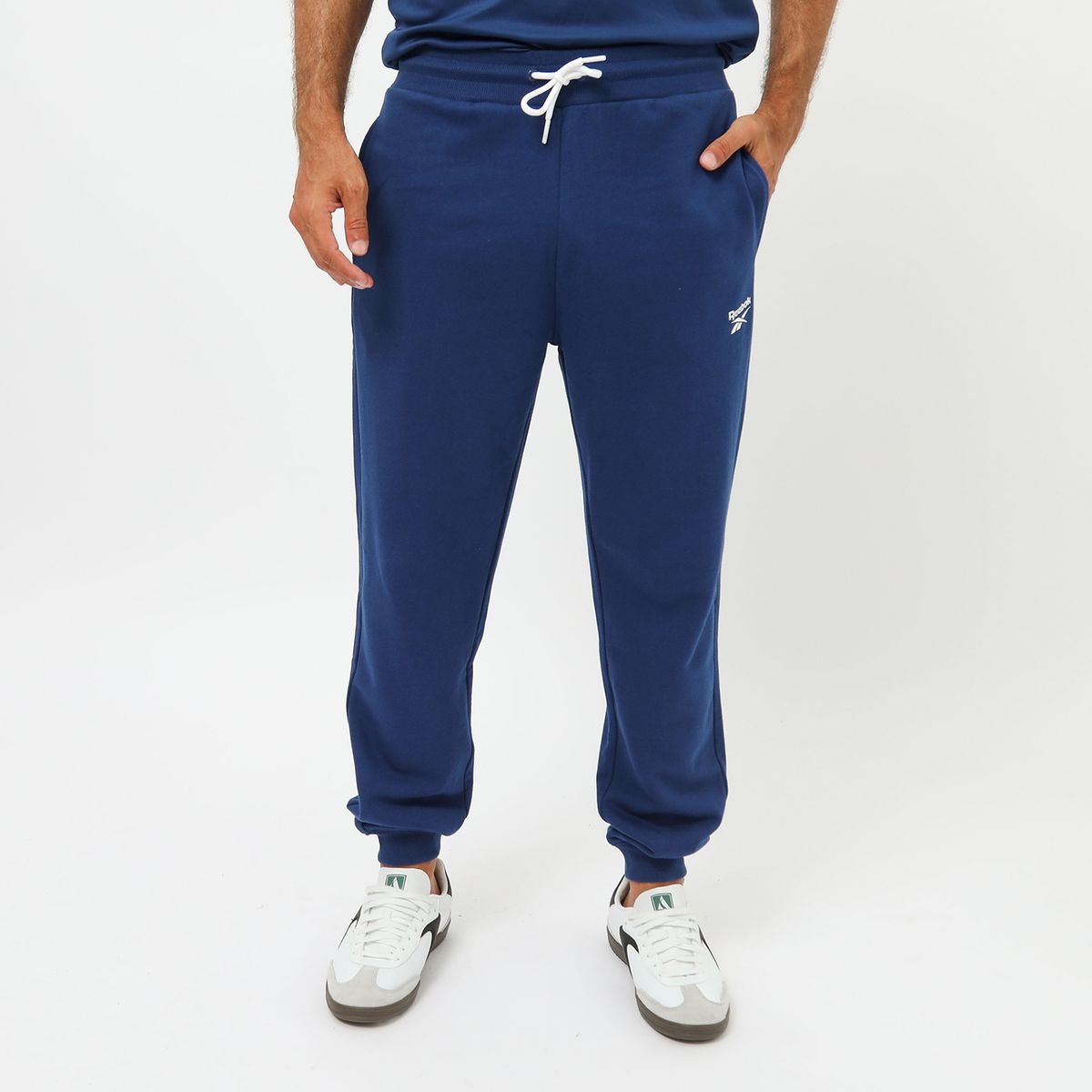 REEBOK - Pantalón 100% Algodón Deportivo Hombre Reebok