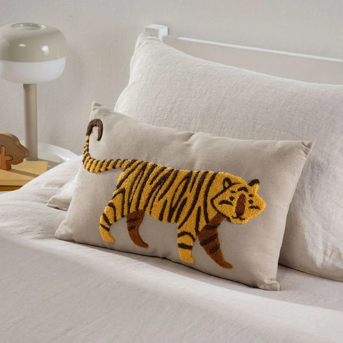 MICA KIDS - Cojín Infantil Tigre 30x50cm