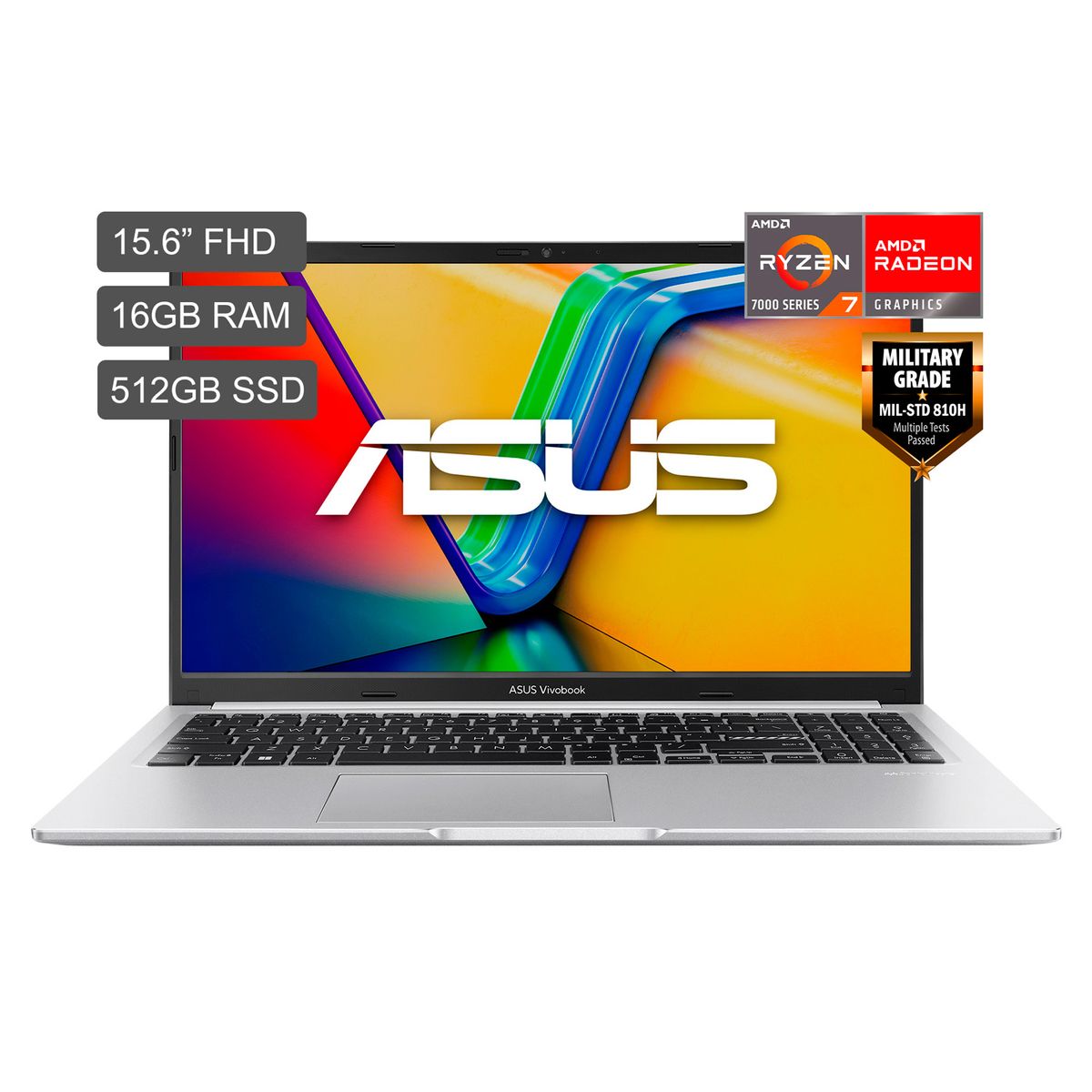 ASUS - Laptop Vivobook 15 Amd Ryzen 7 7730u 16gb 512gbssd 15.6" Fhd