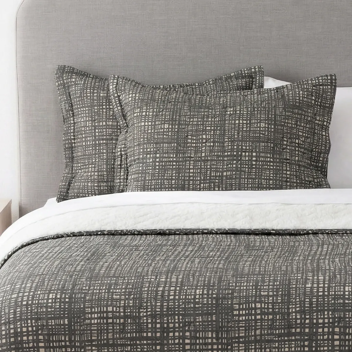 MICA - Cubrecama Estampado Mar con Sherpa