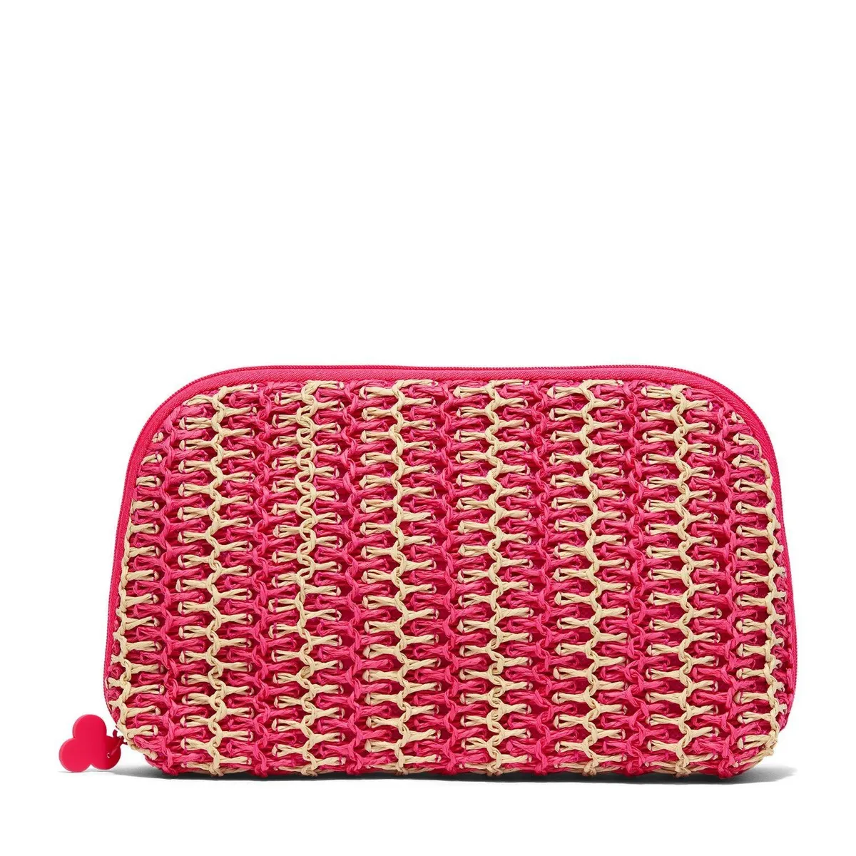 BENEFIT - Cosmetiquero Woven Straw Pouch